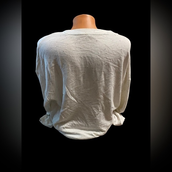 3 Dots Women's Ivory Large Pullover Top Stretch Warm Soft Sprinkles Pattern - Picture 13 of 14